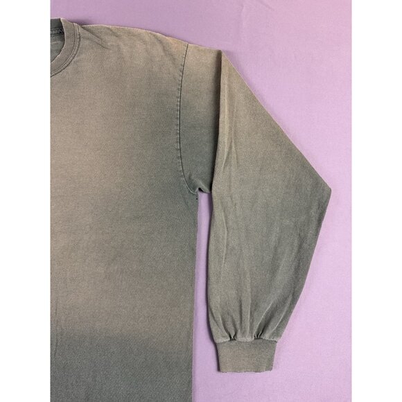 Rare Vintage Y2K Olive Forest Green Faded Longsleeve Shirt XL Streetwear Hype - Picture 7 of 15